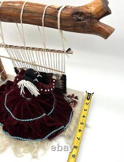 Vintage Native American Navajo Weaver Doll Large Well Made Quality