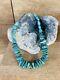 Vintage Native American Navajo Turquoise Nuggets Necklace 18 122.80 Grams