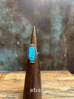 Vintage Native American-style Navajo ring, US size 5.5