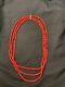 Vintage Navajo 3 Strand Coral Sterling Silver Necklace Rear Clasp