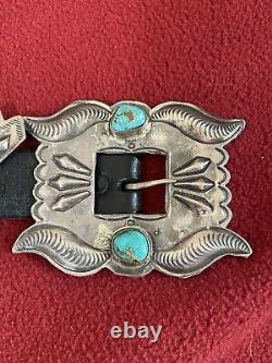 Vintage Navajo Concho Belt