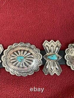 Vintage Navajo Concho Belt