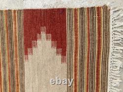 Vintage Navajo Handwoven Beautiful Native American Rug Carpet 54x154 cm