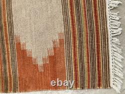Vintage Navajo Handwoven Beautiful Native American Rug Carpet 54x154 cm