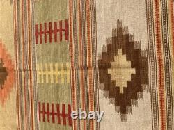 Vintage Navajo Handwoven Beautiful Native American Rug Carpet 54x154 cm