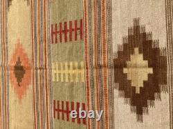 Vintage Navajo Handwoven Beautiful Native American Rug Carpet 54x154 cm