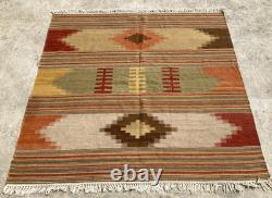 Vintage Navajo Handwoven Beautiful Native American Rug Carpet 54x154 cm