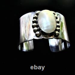 Vintage Navajo Native American SAM PIASO Sterling Cuff 59.4 grams-MAKE OFFER