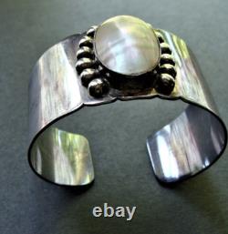 Vintage Navajo Native American SAM PIASO Sterling Cuff 59.4 grams-MAKE OFFER