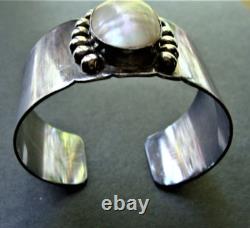 Vintage Navajo Native American SAM PIASO Sterling Cuff 59.4 grams-MAKE OFFER