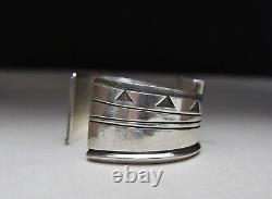 Vintage Navajo Native American Sterling Silver Azurite Malachite Cuff Bracelet