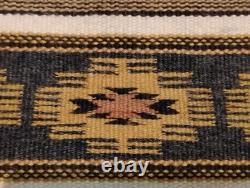 Vintage Navajo Rug Soft WIDE RUINS 80s Authentic Native American orig $1200 tag
