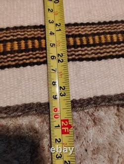 Vintage Navajo Rug Soft WIDE RUINS 80s Authentic Native American orig $1200 tag