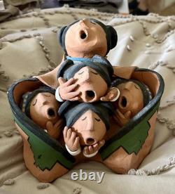 Vintage Pueblo Storyteller Juan Sandoval Native American Ceramic Pottery