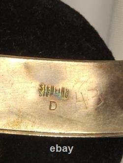 Vintage, Signed& Numbered, 925 Turquoise & Coral Cuff Bracelet Navajo-Style