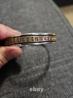 Vintage Sterling Silver Darin Bill Native Navajo Bracelet