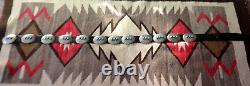 Vintage TRIPLE STONE TURQUOISE CONCHO BELT sterling silver Southwestern Navajo