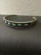 Vintage Zuni Native American Navajo Turq/sterling Bracelet Animal Tracks/paw