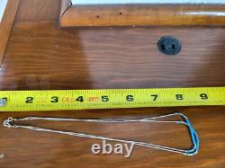 Vtg Liquid Silver Native American Navajo Turquoise 2 Stranded Micro Bead Neclace