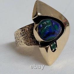 Vtg Native American Navajo 14k Gold Ring. Sz 7.5 Beautiful Piece