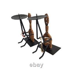 Vtg Native American, Navajo, Candle Holders