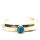 Vtg Sign Sterling Vandever Navajo Native American Turquoise Cuff Bracelet 6 1/4