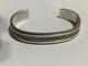 Vtg Tahe Twisted Rope Navajo Sterling Silver Native American Bracelet