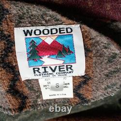 WOODED RIVER Native American Navajo Deer Elk Wool Women Long Coat Size M L