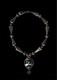 Wow! Native American Navajo Pendant Necklace Sterling Silver Turquoise Signed Ge