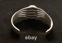 Will Denetdale Navajo Sterling Silver Lapis Lazuli Cuff Bracelet