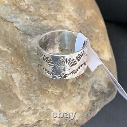 WoMens Band Native American Navajo Stamped Sterling Silver Pinky Ring Sz 3 10967