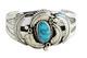 Wonderful Native American Navajo Sterling Turquoise Large Cuff Bracelet