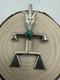 Yei Spirit Navajo Native American Silver And Turquoise Brooch