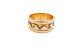 14k Or Jaune Native American Navajo Ring Band Taille 5 Signé Ervin Hoskie