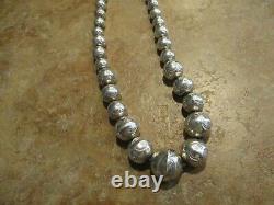 20 Dynamite Vintage Navajo Diplôme Argent Sterling Pearls Collier De Perles