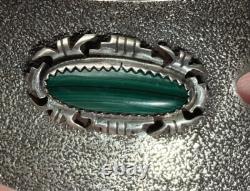 Accessoire capillaire navajo amérindien Les Baker malachite
