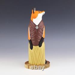 Art populaire amérindien navajo Renard par Orleen et Ray Lansing