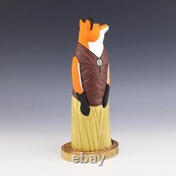 Art populaire amérindien navajo Renard par Orleen et Ray Lansing