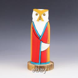 Art populaire amérindien navajo, hibou par Orleen et Ray Lansing