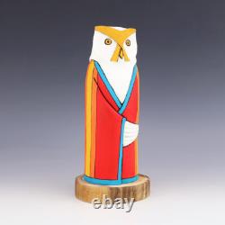 Art populaire amérindien navajo, hibou par Orleen et Ray Lansing