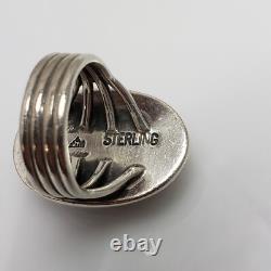 Bague Dôme Navajo Orville Z. Tsinnie Amérindien Taille 6.5