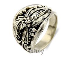 Bague Navajo. Argent 925 SOLIDE Artisanale Artiste Américain Autochtone C. années 80