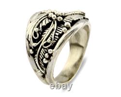 Bague Navajo. Argent 925 SOLIDE Artisanale Artiste Américain Autochtone C. années 80