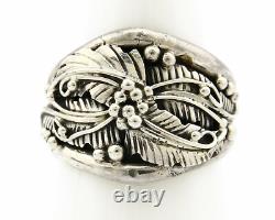 Bague Navajo. Argent 925 SOLIDE Artisanale Artiste Américain Autochtone C. années 80