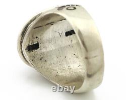 Bague Navajo. Argent 925 Turquoise Mountain Artiste Amérindien C. années 80