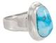 Bague Navajo Am&eacute;rindienne En Turquoise Kingman, Taille 8 1/2, Par Piaso, Sku230591