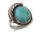 Bague Navajo En Argent 925 Avec Turquoise Naturelle, Artiste Amérindien, Années 80