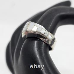 Bague UNIQUE en argent sterling Navajo amérindien 8