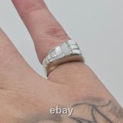 Bague UNIQUE en argent sterling Navajo amérindien 8 Bague UNIQUE en argent sterling Navajo amérindien 8