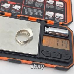 Bague UNIQUE en argent sterling Navajo amérindien 8